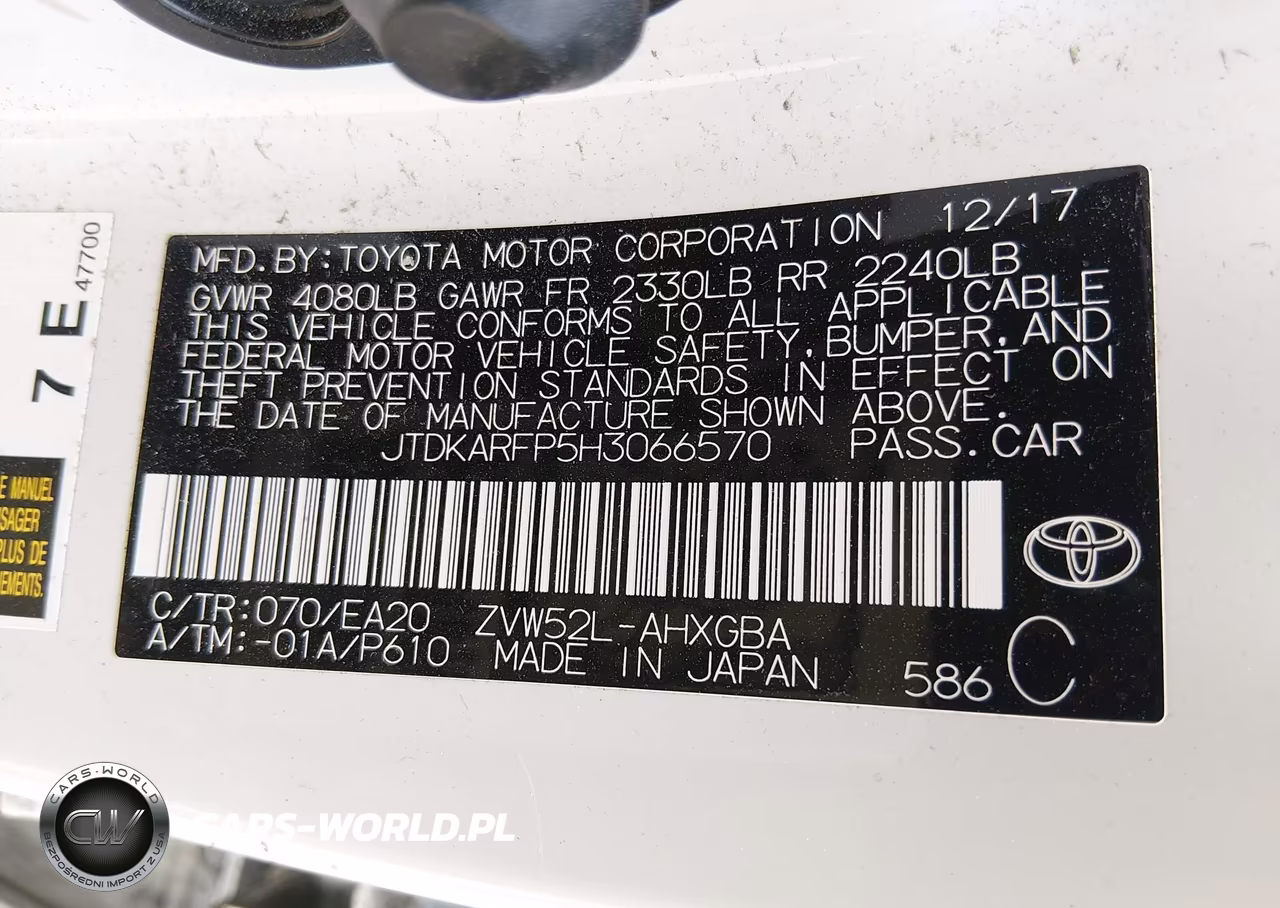 2017 Toyota Prius Prime Premium VIN:JTDKARFP5H3066570 - 9