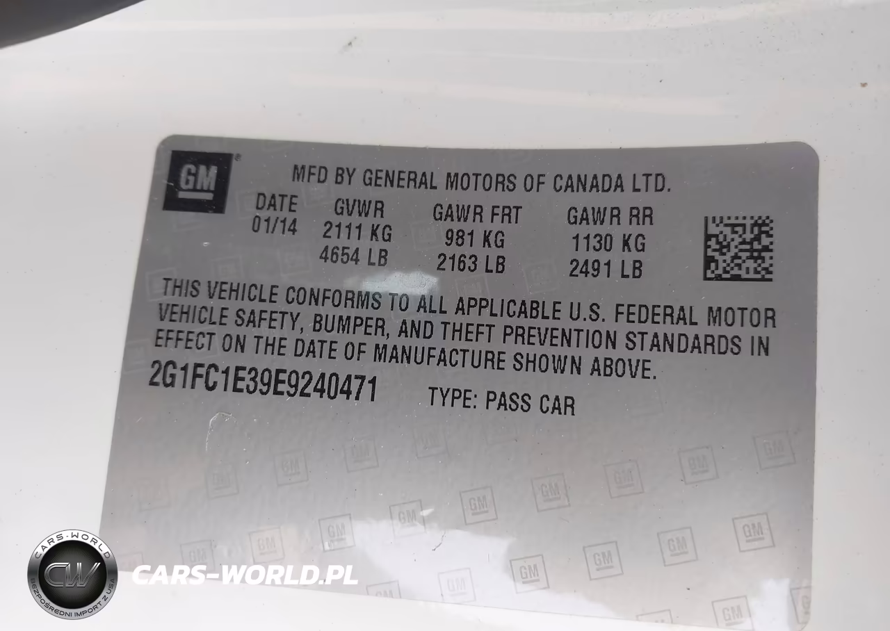 2014 Chevrolet Camaro 2Lt VIN:2G1FC1E39E9240471 - 9