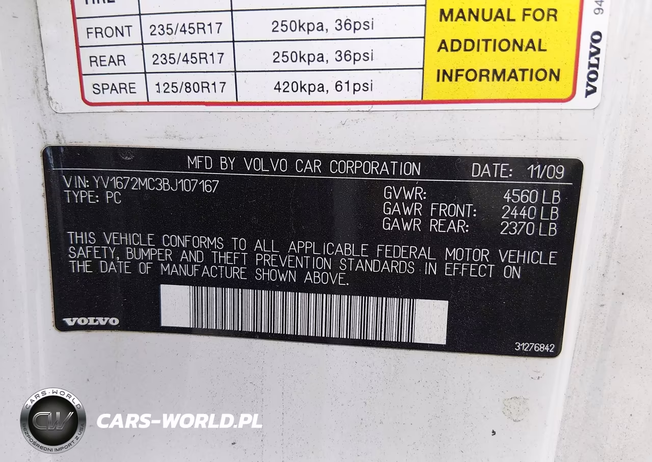 2011 Volvo C70 T5 VIN:YV1672MC3BJ107167 - 9
