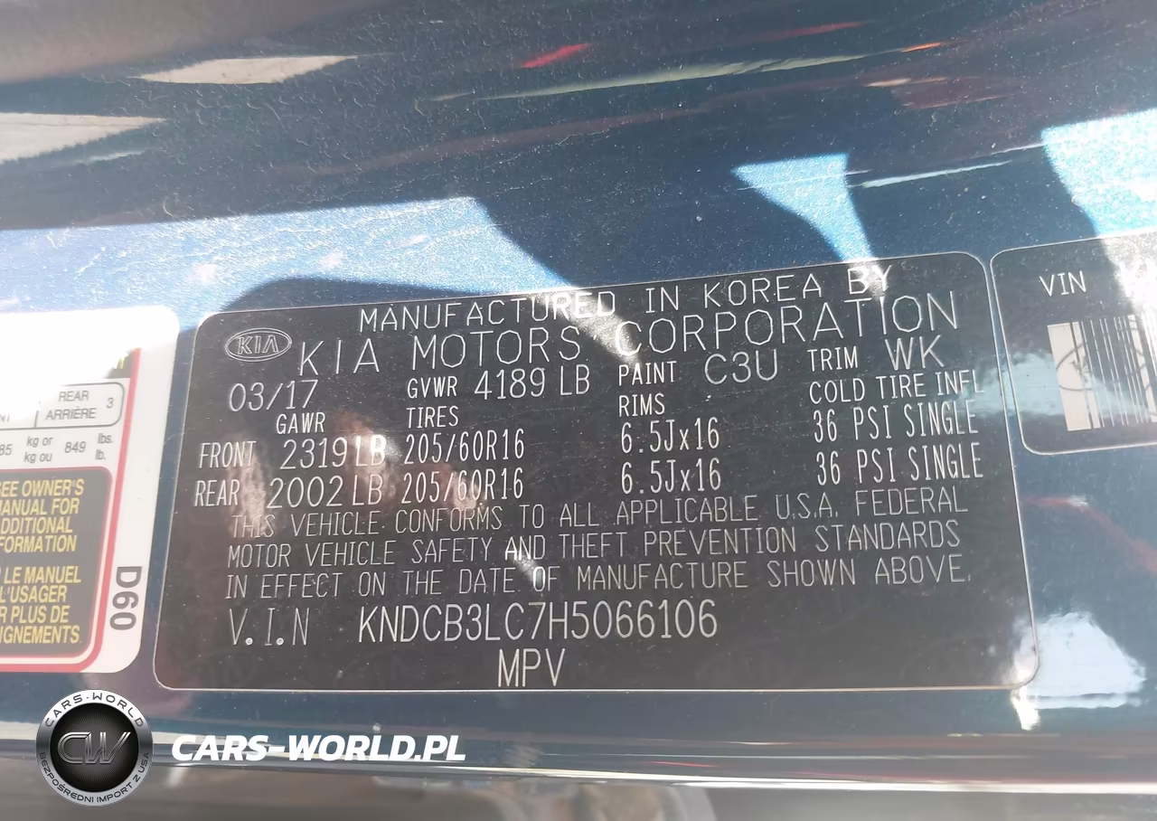2017 Kia Niro Lx VIN:KNDCB3LC7H5066106 - 9