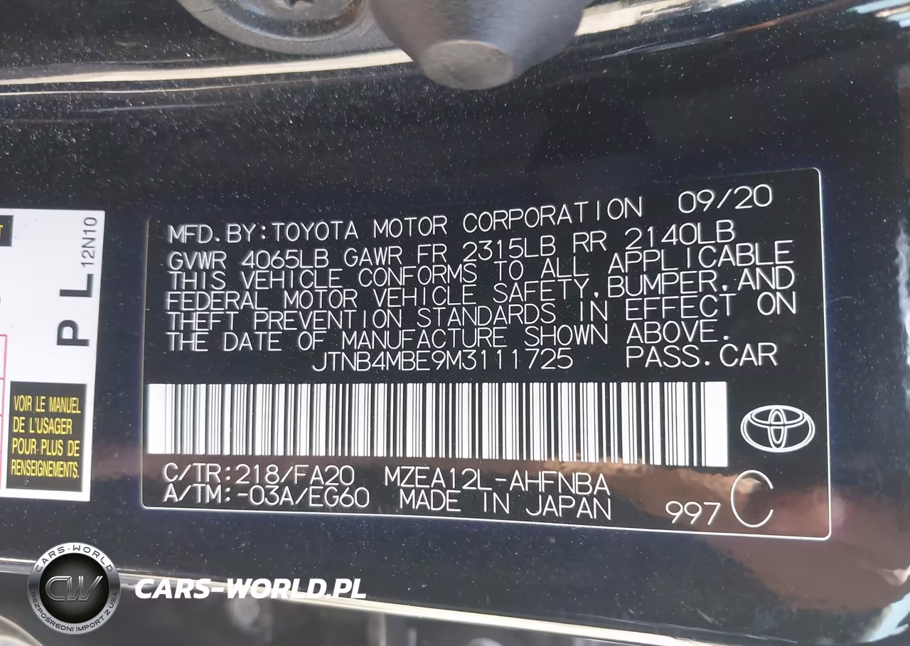 2021 Toyota Corolla Se VIN:JTNB4MBE9M3111725 - 9