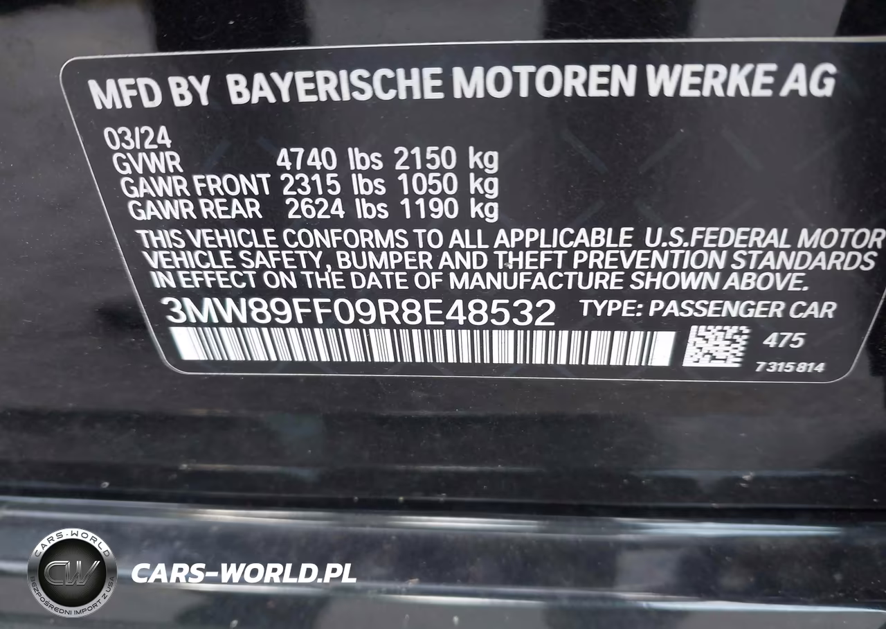 2024 BMW 330I xDrive VIN:3MW89FF09R8E48532 - 9