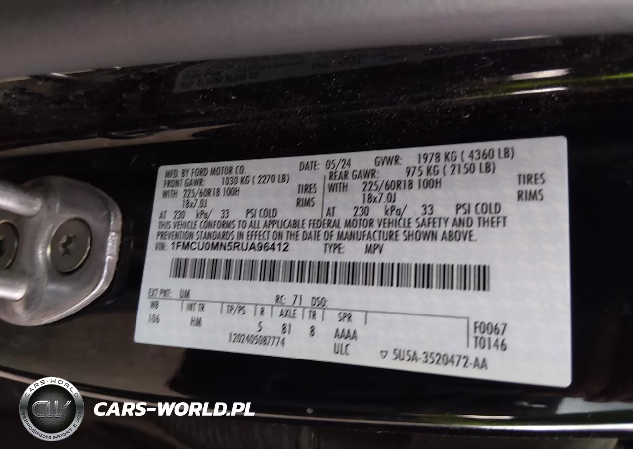 2024 Ford Escape St-Line VIN:1FMCU0MN5RUA96412 - 9