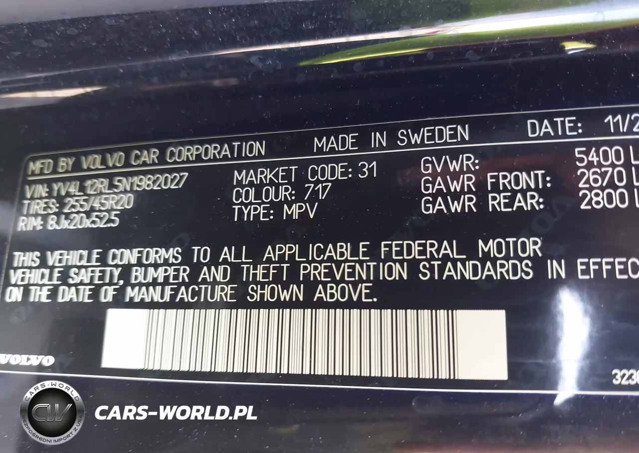 2022 Volvo Xc60 B5 Inscription VIN:YV4L12RL5N1982027 - 9