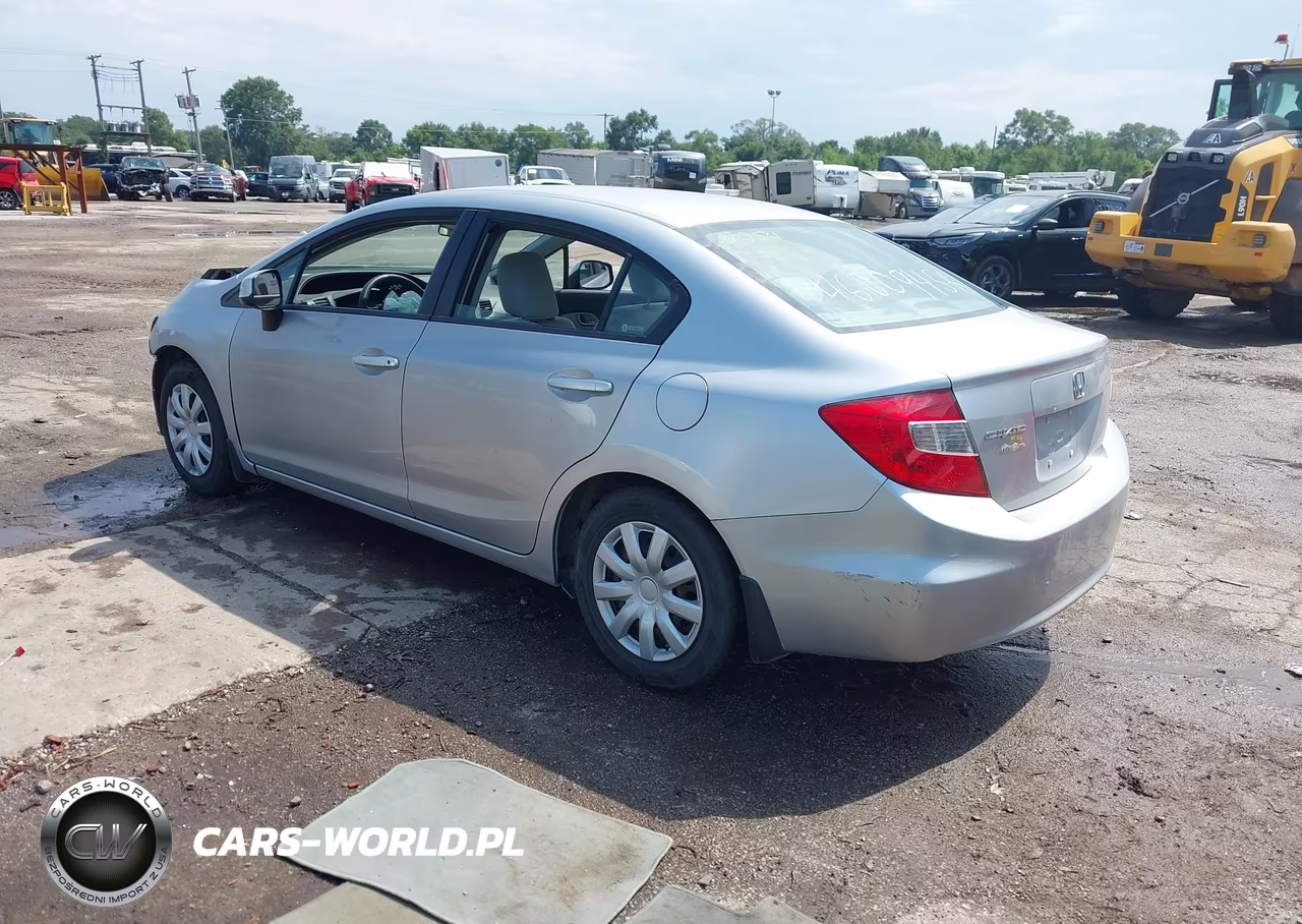 2012 Honda Civic Lx VIN:19XFB2F53CE110054 - 3