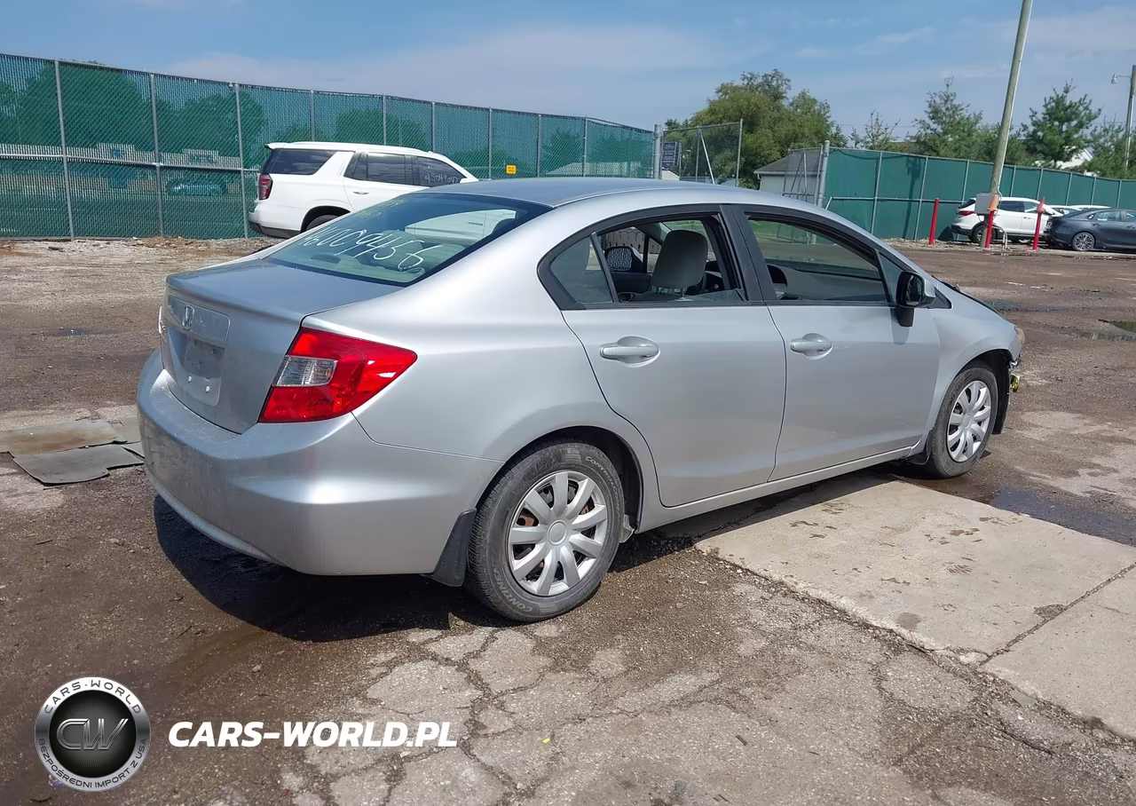 2012 Honda Civic Lx VIN:19XFB2F53CE110054 - 4