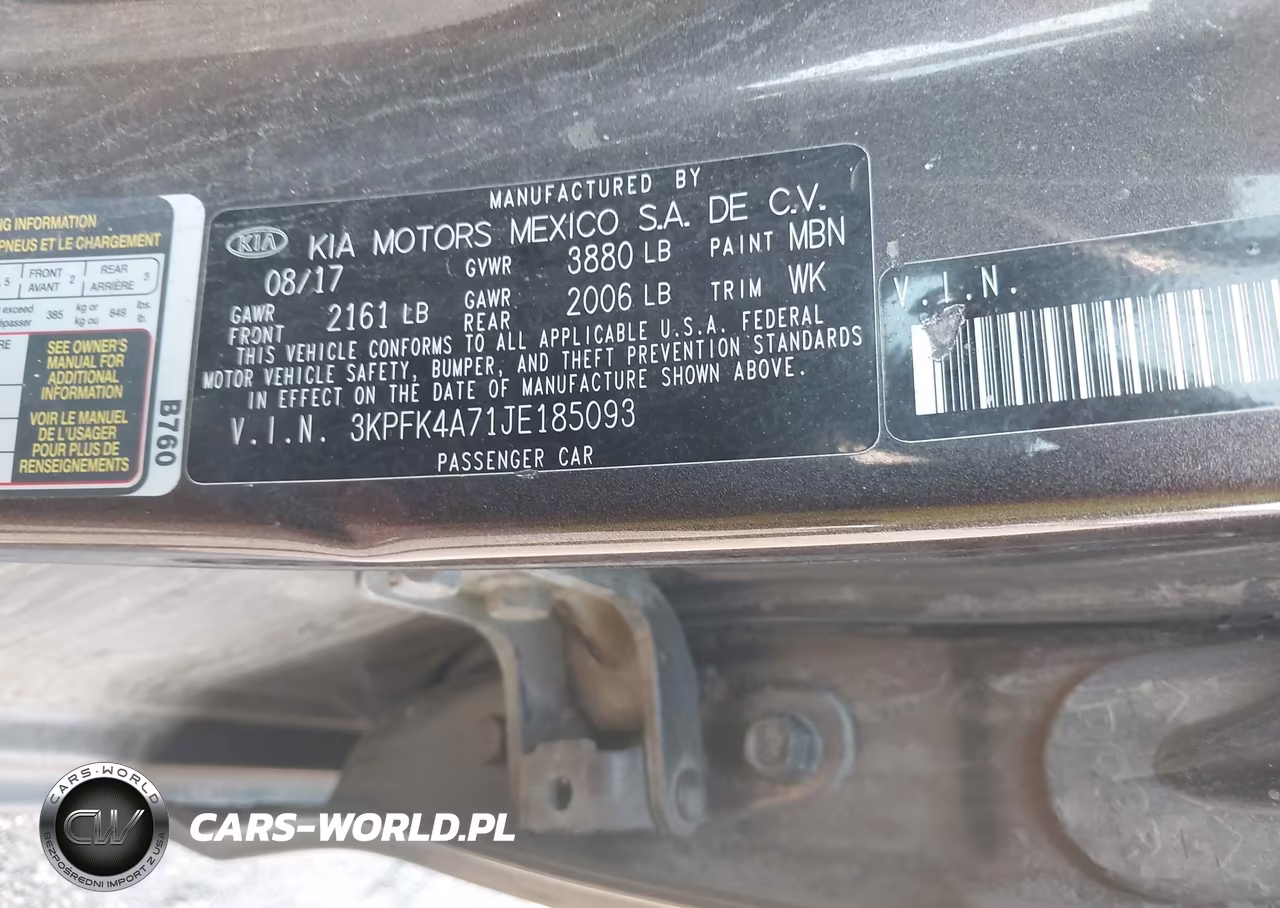2018 Kia Forte Lx VIN:3KPFK4A71JE185093 - 9