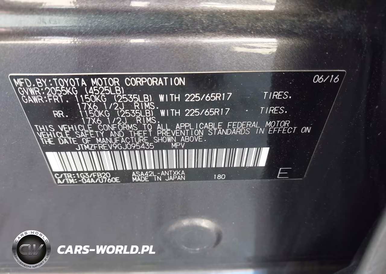 2016 Toyota Rav4 Le VIN:JTMZFREV9GJ095435 - 9