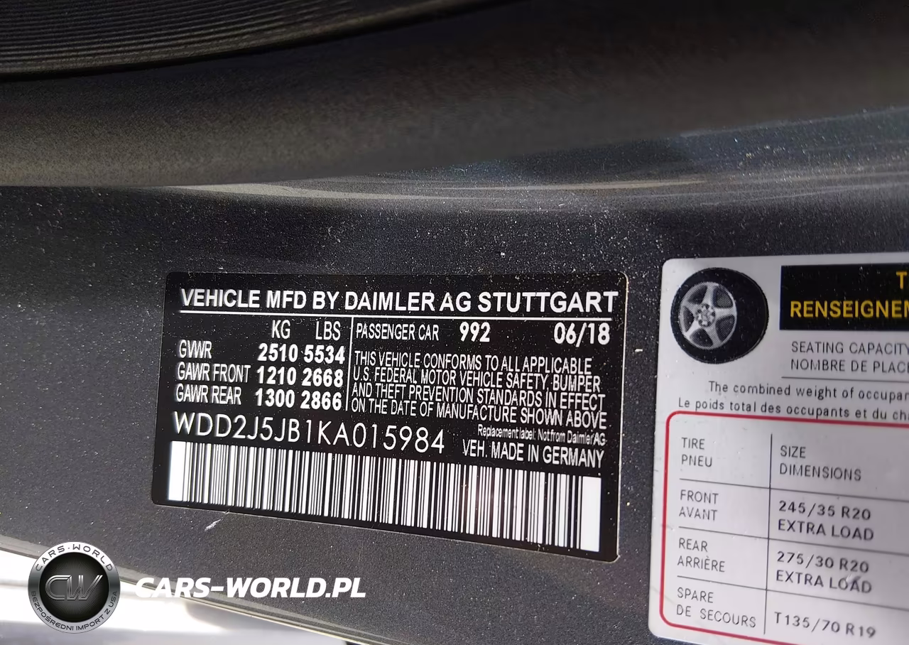 2019 Mercedes-Benz Cls 450 VIN:WDD2J5JB1KA015984 - 9