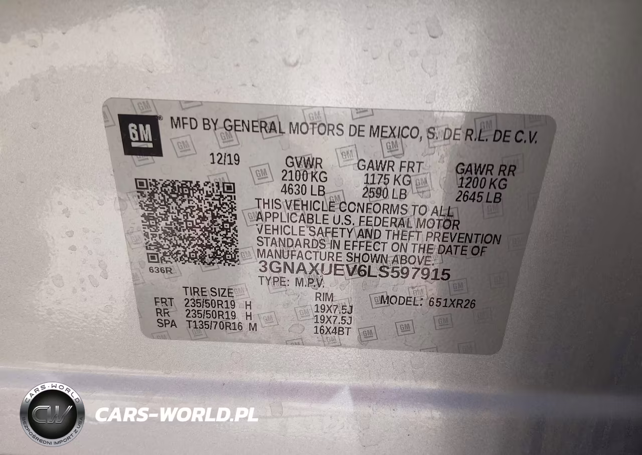 2020 Chevrolet Equinox Awd Lt 1.5L Turbo VIN:3GNAXUEV6LS597915 - 9