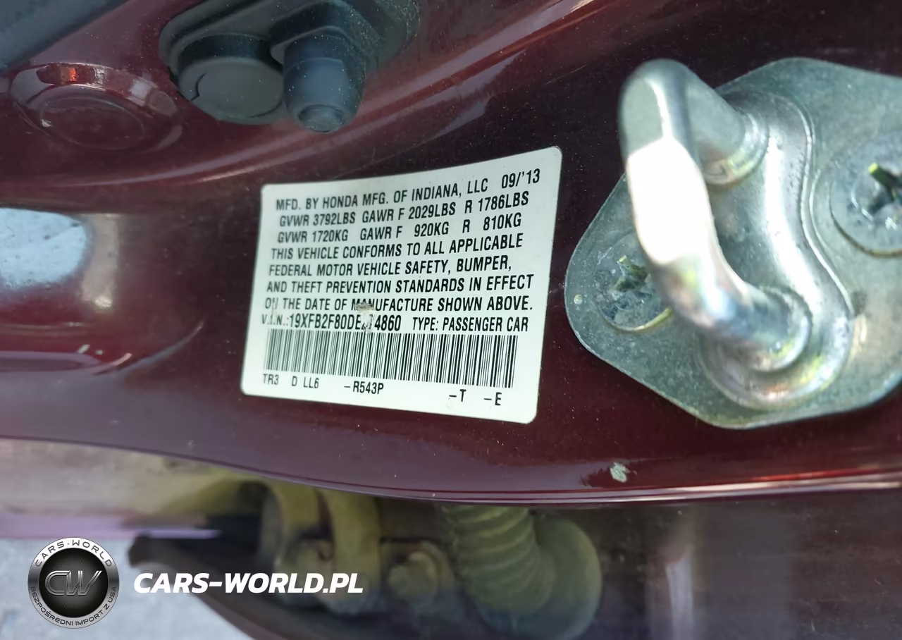 2013 Honda Civic Ex VIN:19XFB2F80DE274860 - 9