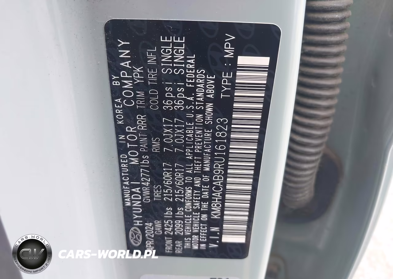 2024 Hyundai Kona Se VIN:KM8HACAB9RU161823 - 9