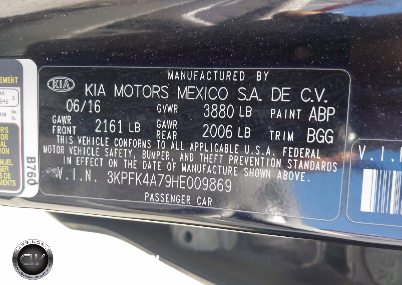 2017 Kia Forte Lx VIN:3KPFK4A79HE009869 - 9