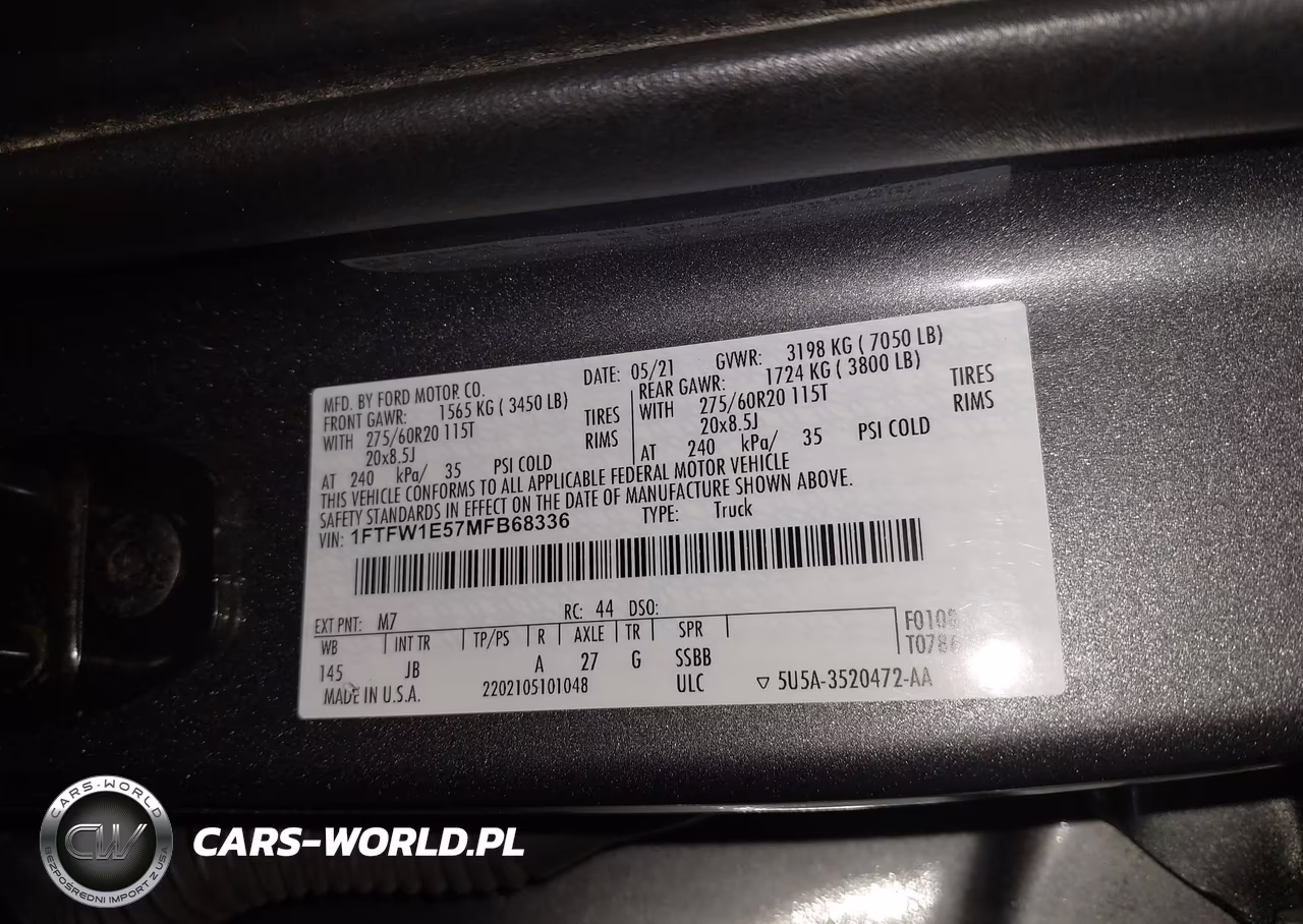 2021 Ford F-150 Xl VIN:1FTFW1E57MFB68336 - 9