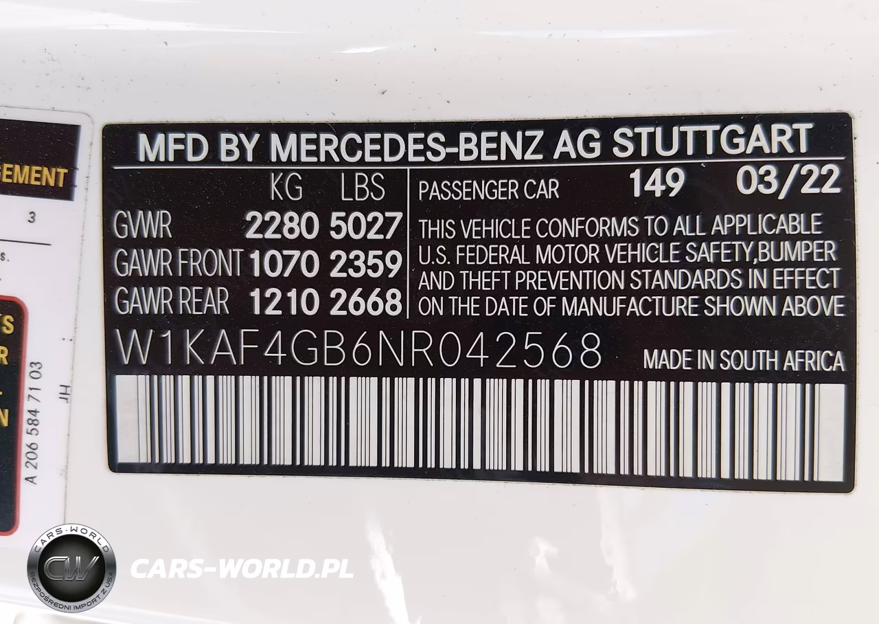 2022 Mercedes-Benz C 300 VIN:W1KAF4GB6NR042568 - 9