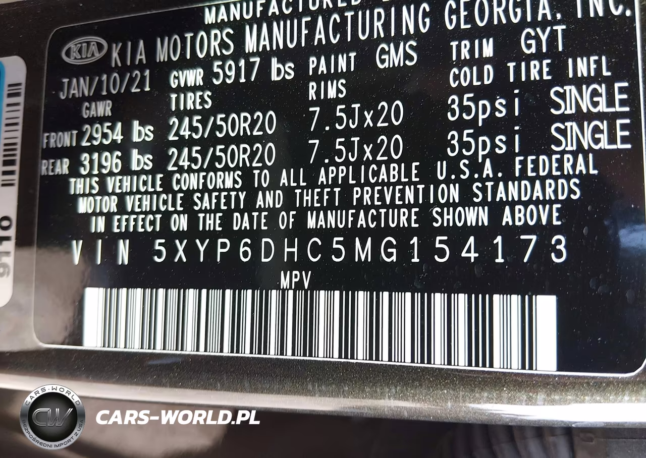 2021 Kia Telluride S VIN:5XYP6DHC5MG154173 - 9