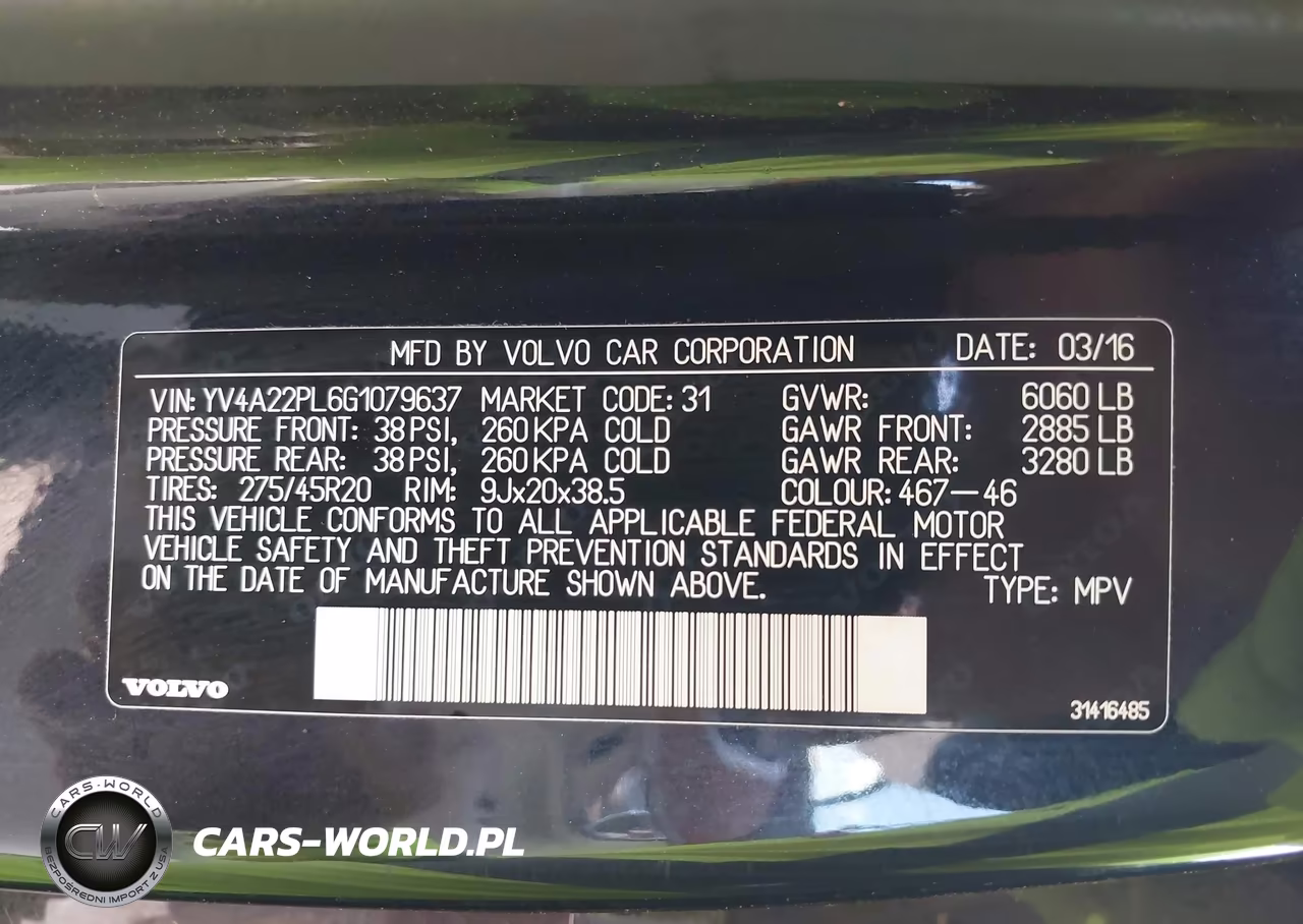 2016 Volvo Xc90 T6 Inscription VIN:YV4A22PL6G1079637 - 9