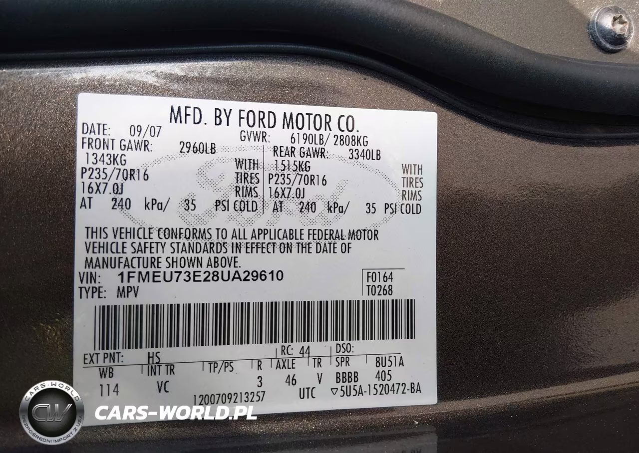 2008 Ford Explorer Xlt VIN:1FMEU73E28UA29610 - 9
