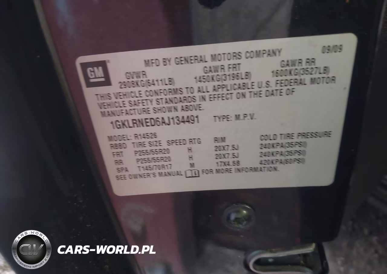 2010 GMC Acadia Slt-2 VIN:1GKLRNED6AJ134491 - 9