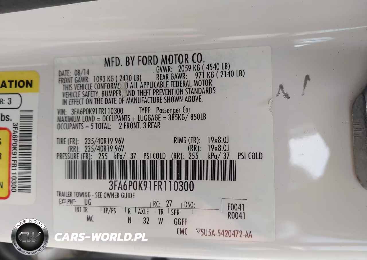 2015 Ford Fusion Titanium VIN:3FA6P0K91FR110300 - 9