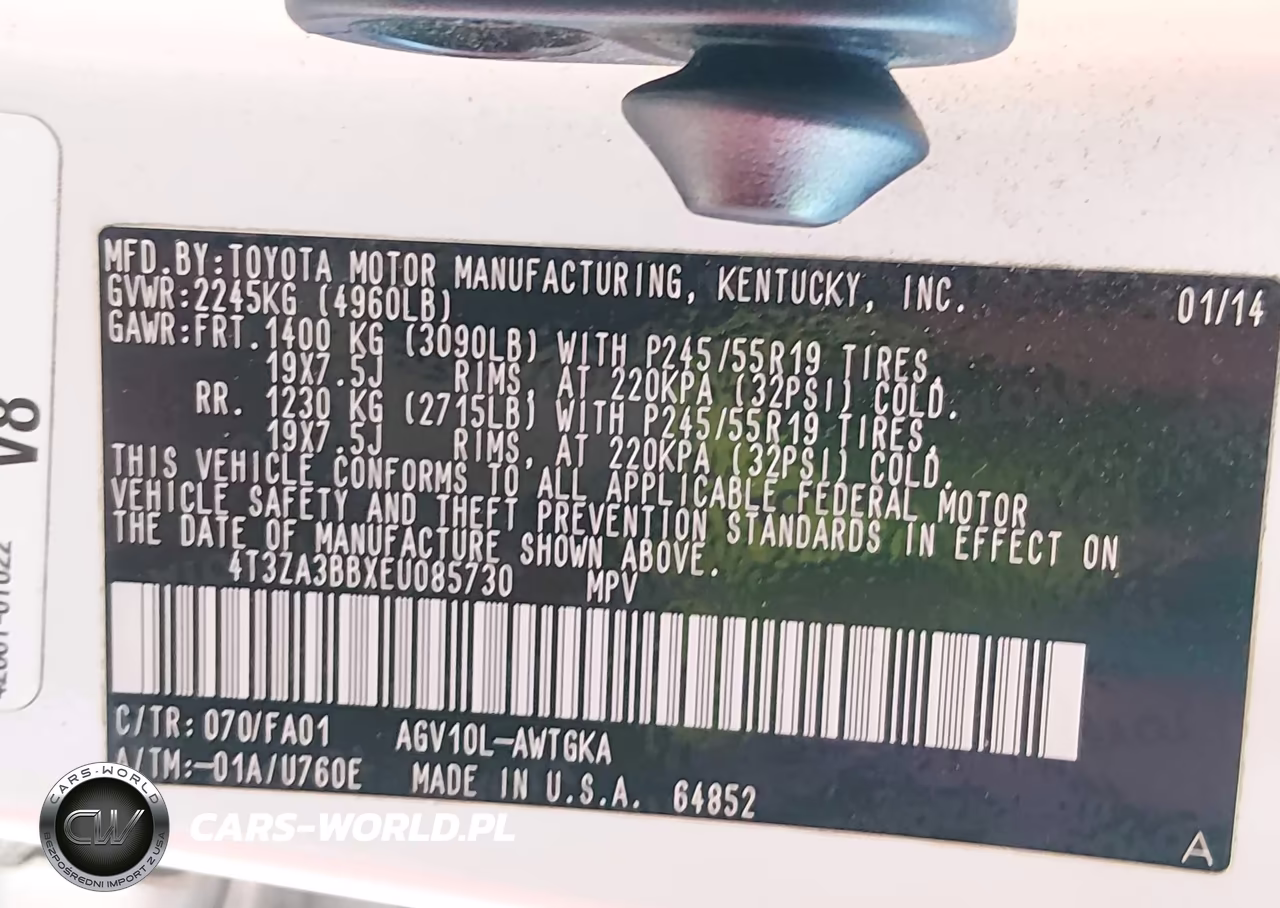 2014 Toyota Venza Le VIN:4T3ZA3BBXEU085730 - 9