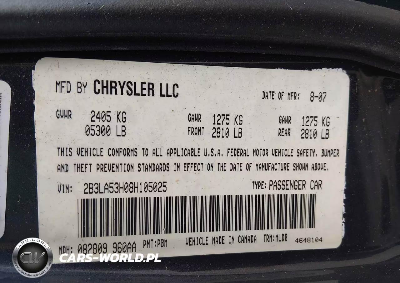 2008 Dodge Charger R-T VIN:2B3LA53H08H105025 - 9