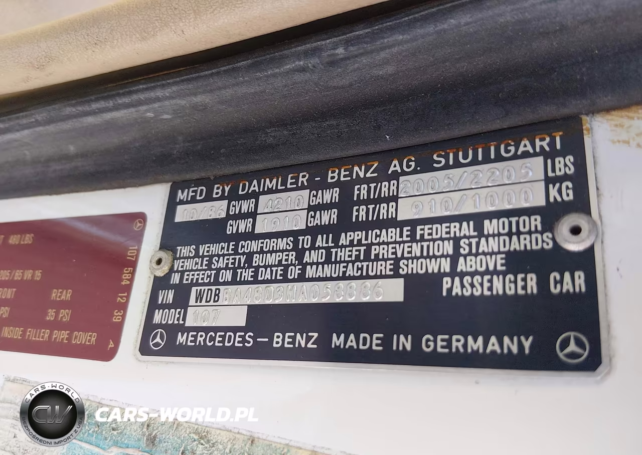 1987 Mercedes-Benz 560 Sl VIN:WDBBA48D3HA058886 - 9