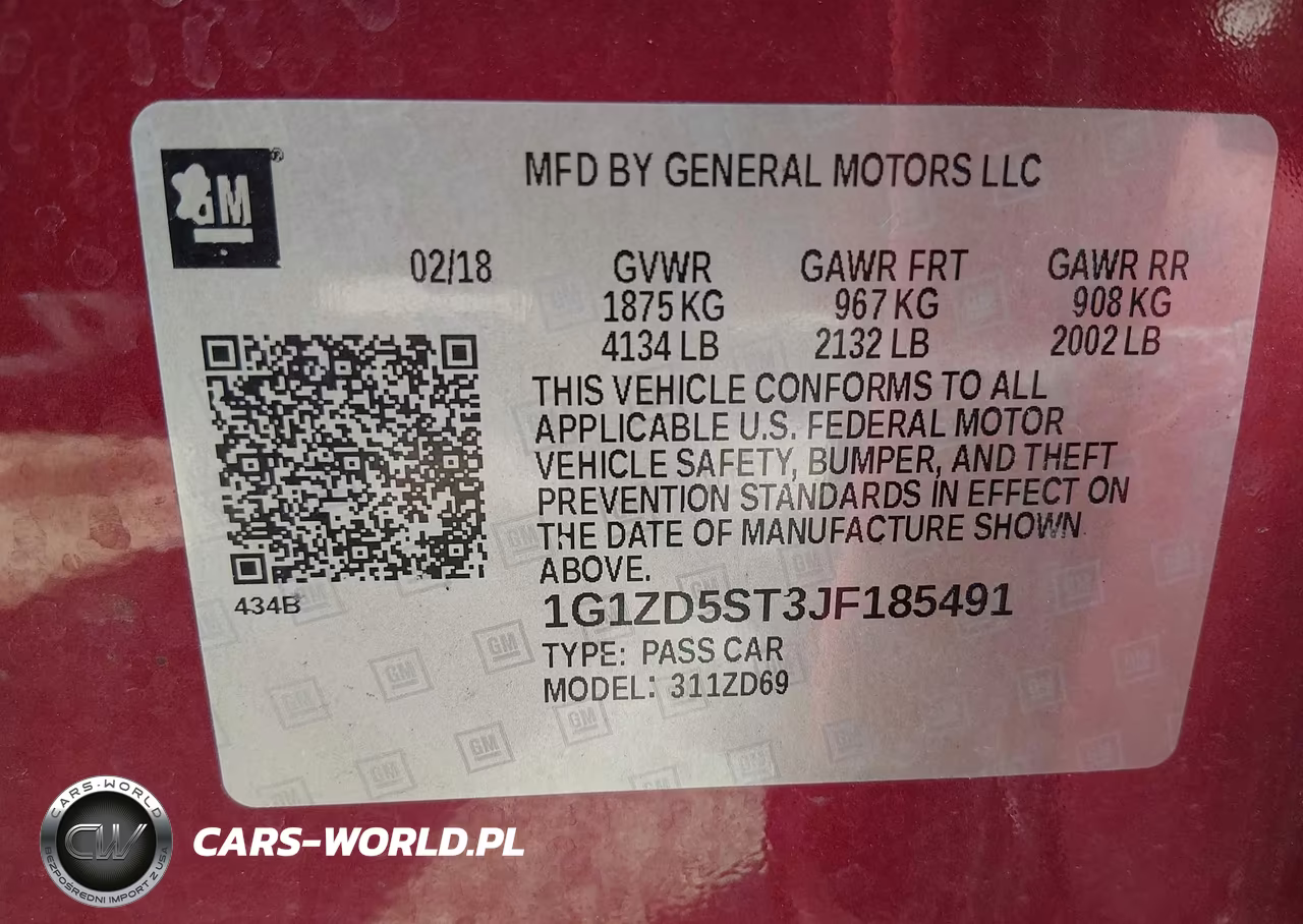 2018 Chevrolet Malibu Lt VIN:1G1ZD5ST3JF185491 - 9
