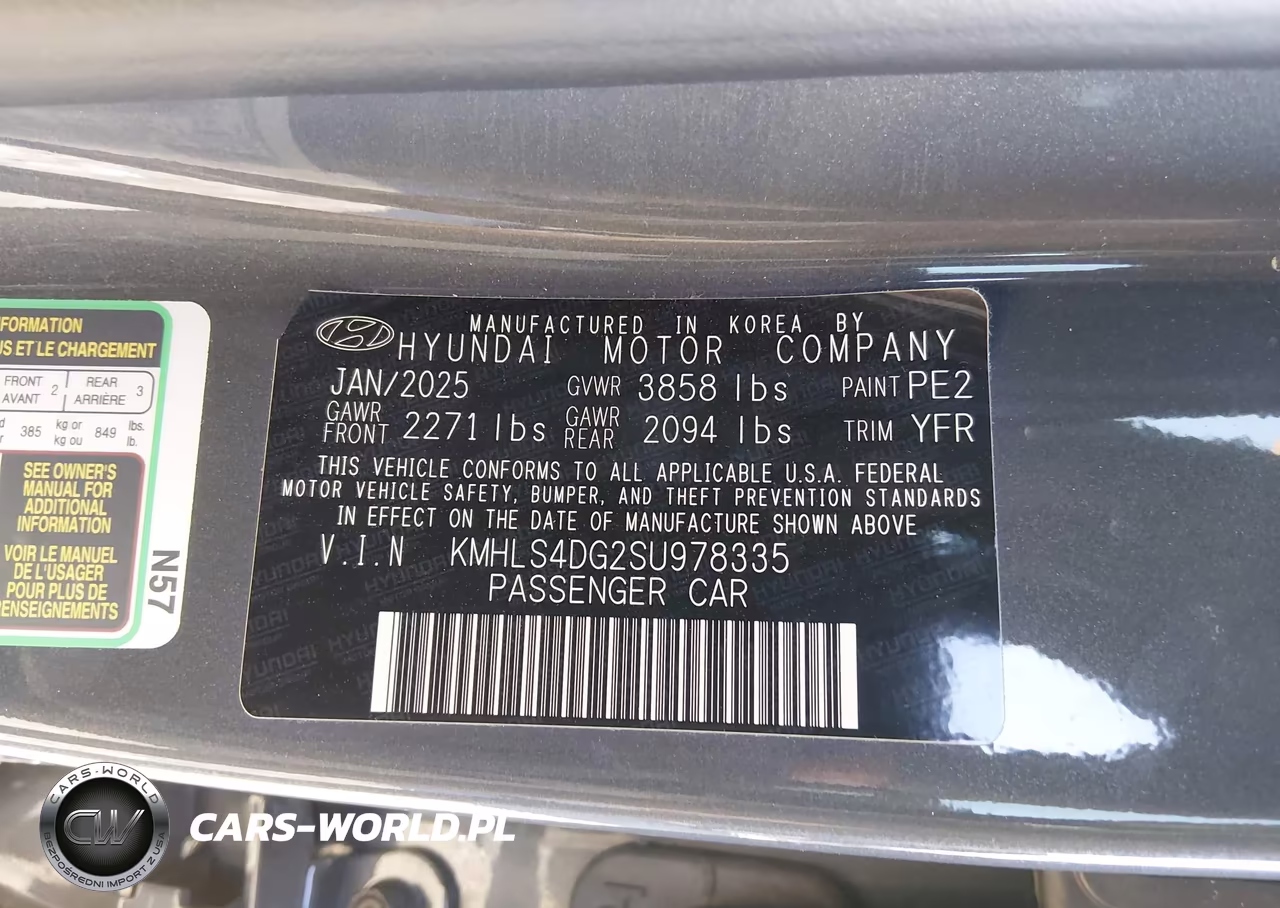 2025 Hyundai Elantra Sel Convenience VIN:KMHLS4DG2SU978335 - 9