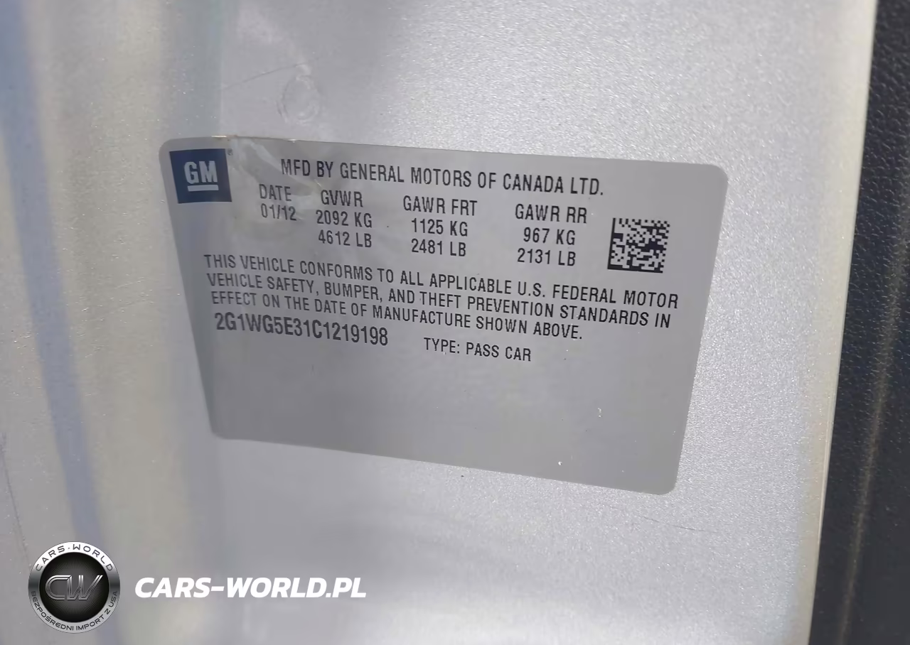 2012 Chevrolet Impala Lt VIN:2G1WG5E31C1219198 - 9