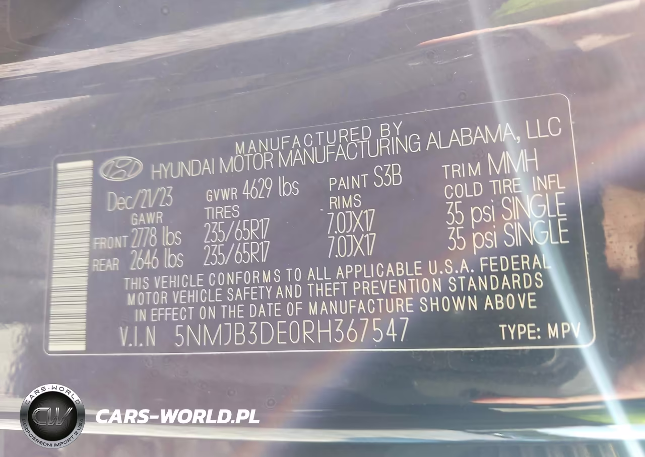2024 Hyundai Tucson Sel VIN:5NMJB3DE0RH367547 - 9