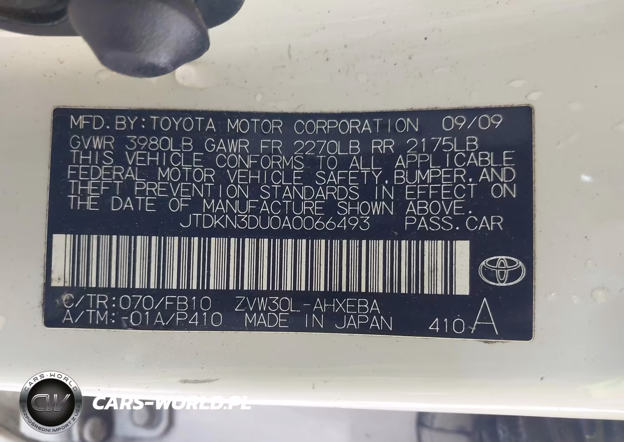2010 Toyota Prius VIN:JTDKN3DU0A0066493 - 9