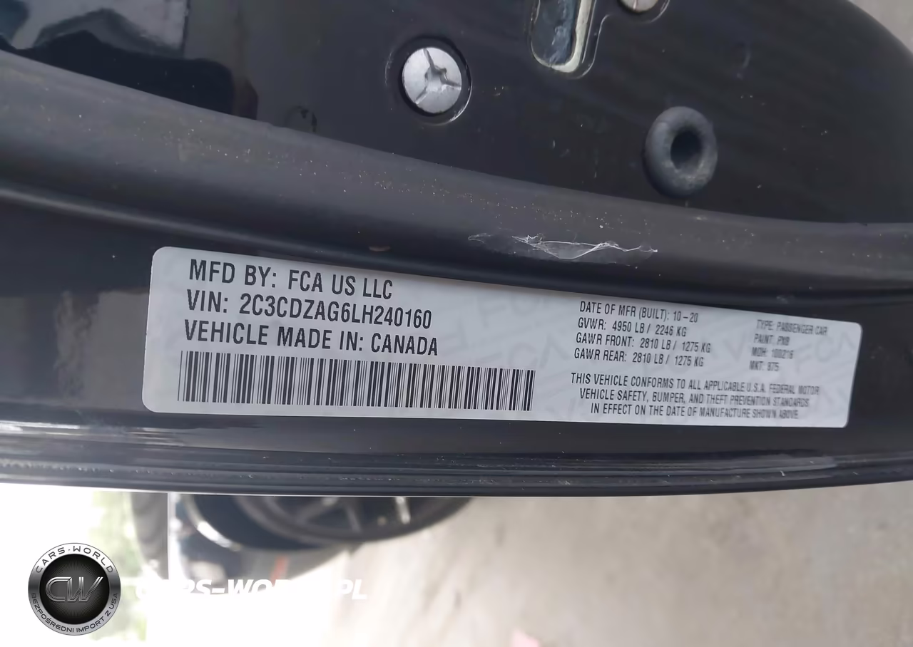 2020 Dodge Challenger Sxt VIN:2C3CDZAG6LH240160 - 9