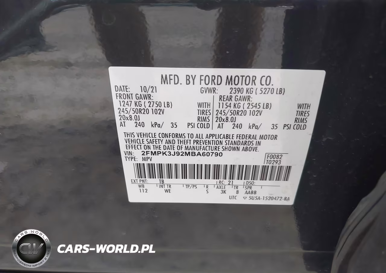 2021 Ford Edge St-Line VIN:2FMPK3J92MBA60790 - 9