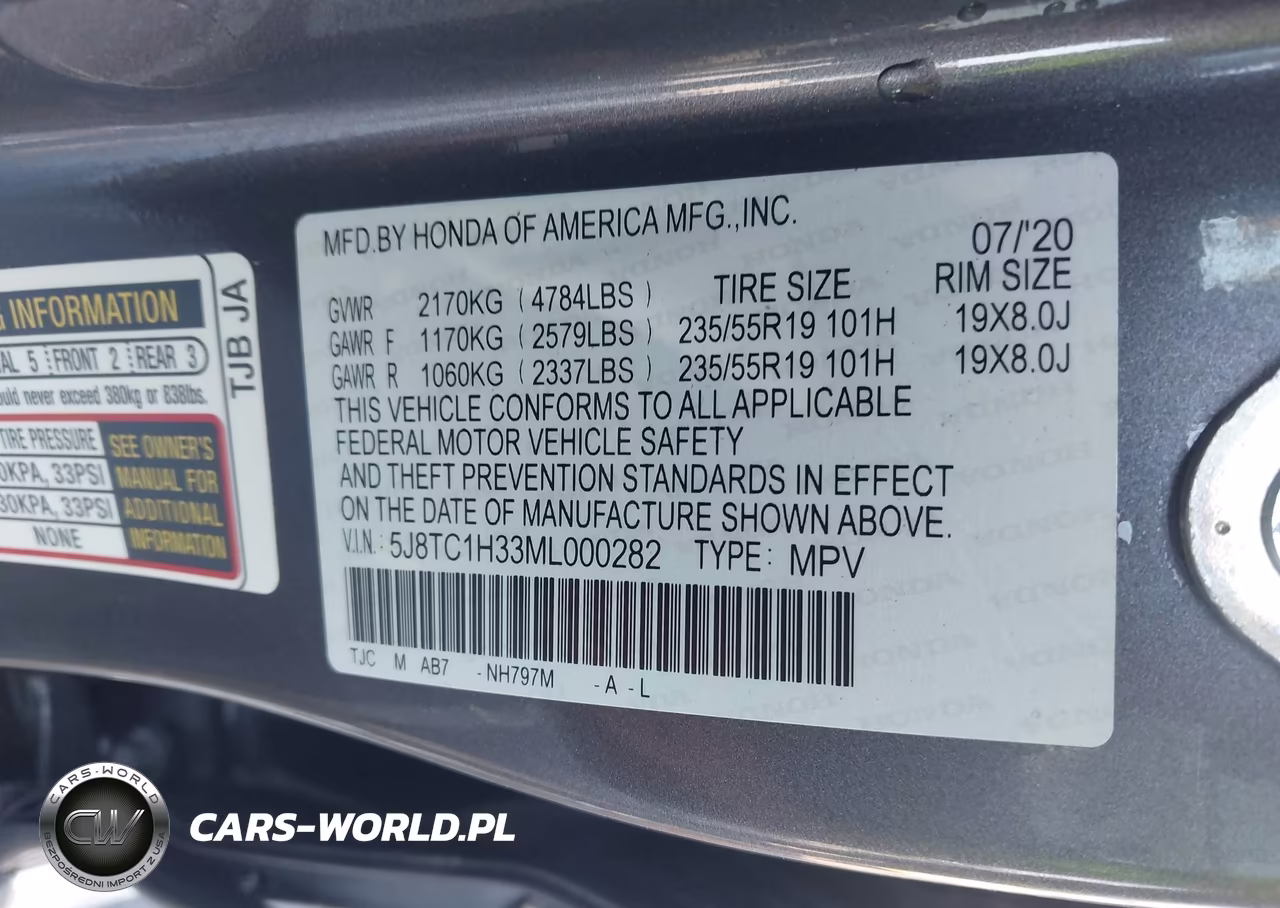 2021 Acura Rdx Standard VIN:5J8TC1H33ML000282 - 9