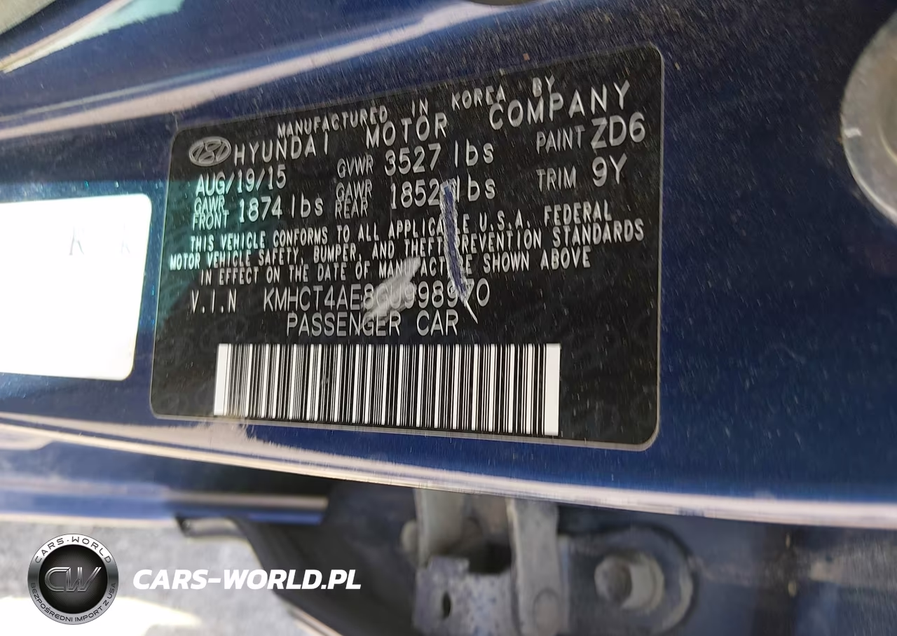 2016 Hyundai Accent Se VIN:KMHCT4AE8GU998970 - 9