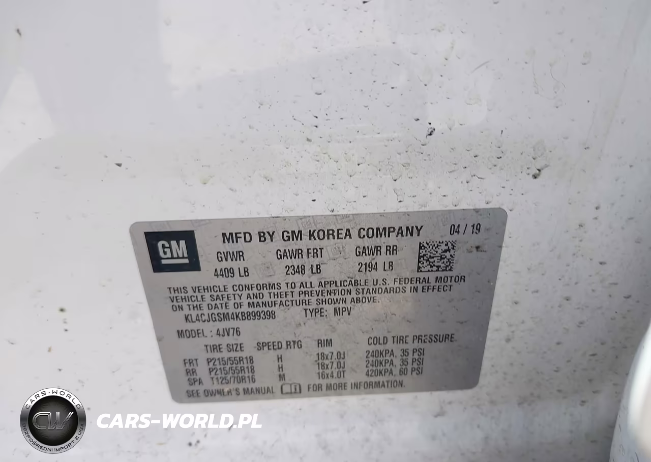 2019 Buick Encore Awd Essence VIN:KL4CJGSM4KB899398 - 9