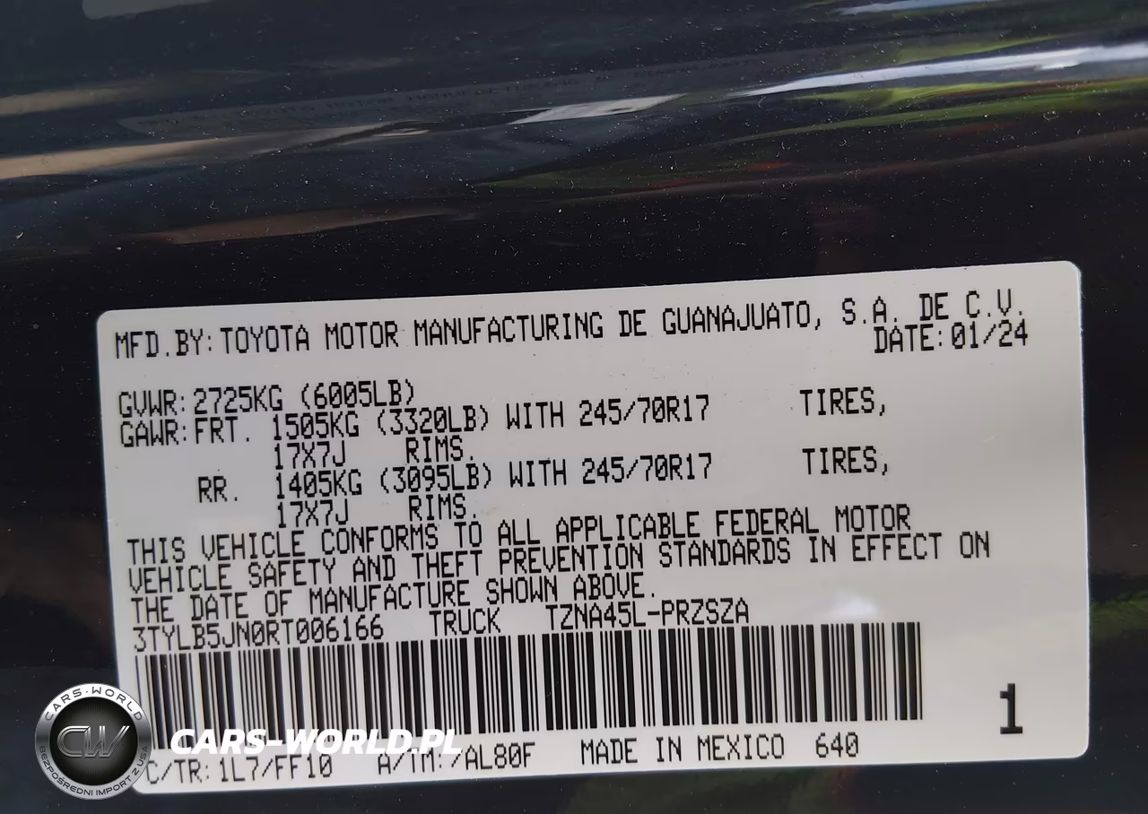 2024 Toyota Tacoma Sr5 VIN:3TYLB5JN0RT006166 - 9