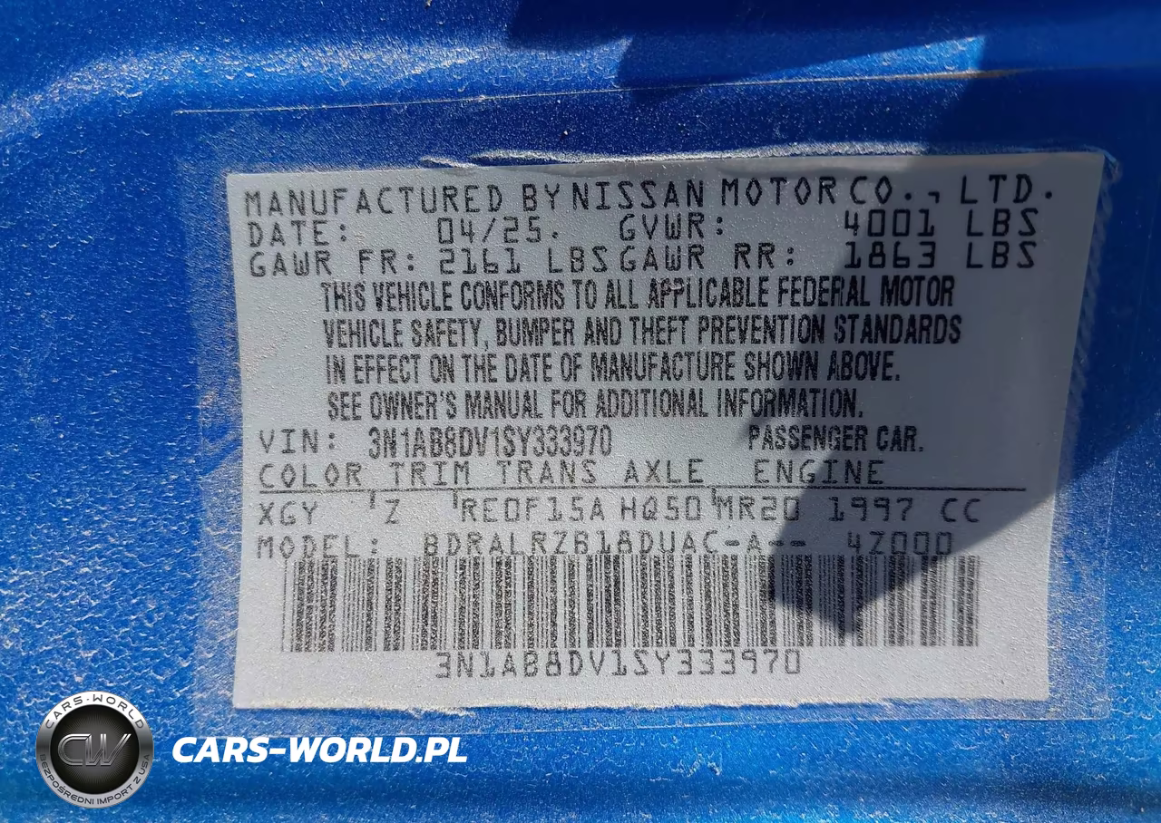 2025 Nissan Sentra Sr VIN:3N1AB8DV1SY333970 - 9