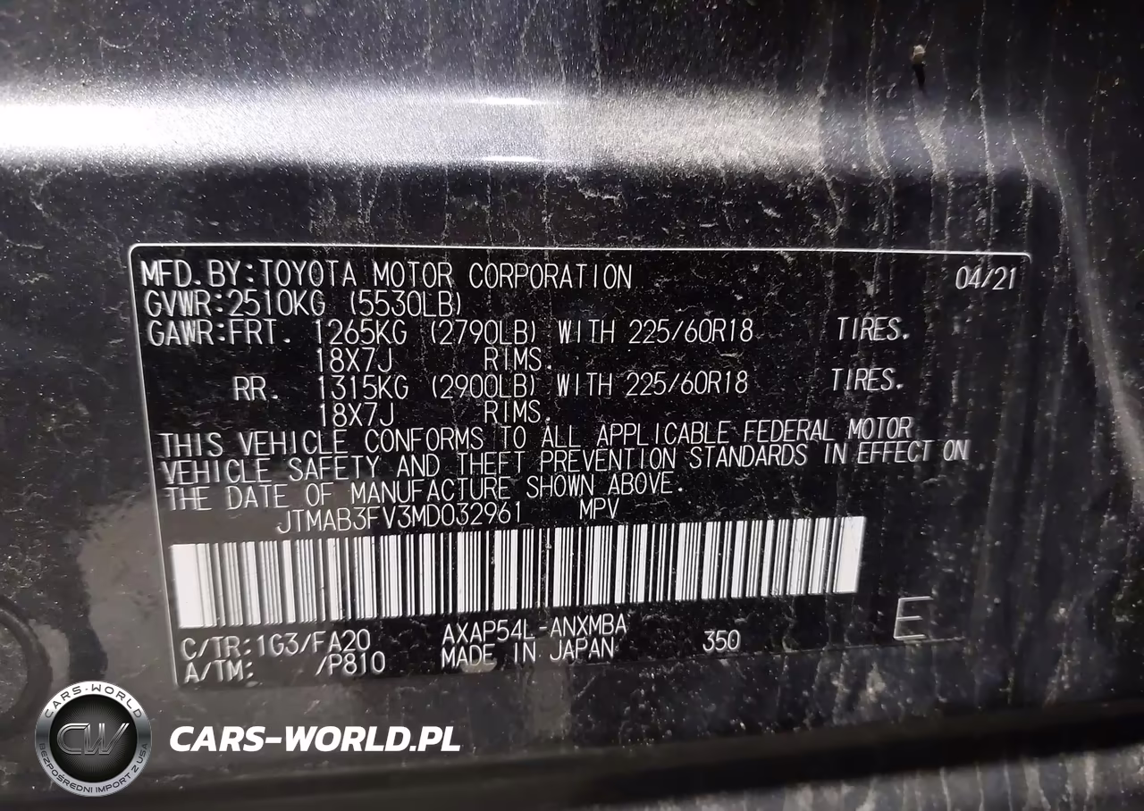 2021 Toyota Rav4 Prime Se VIN:JTMAB3FV3MD032961 - 9