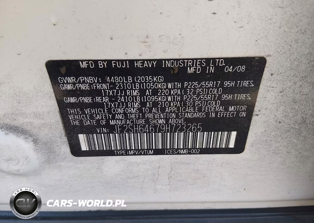 2009 Subaru Forester 2.5X Limited VIN:JF2SH64679H723265 - 9