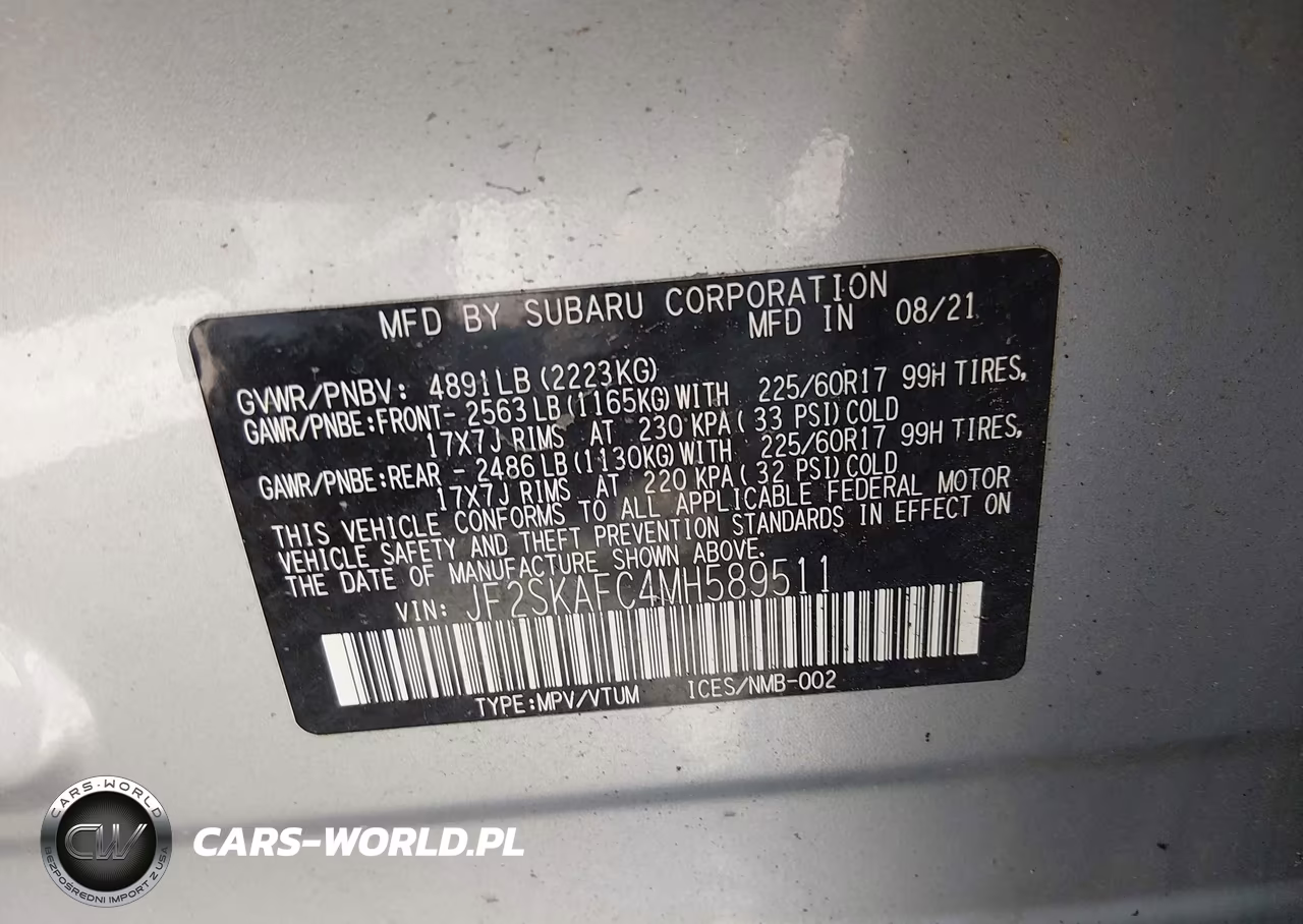 2021 Subaru Forester Premium VIN:JF2SKAFC4MH589511 - 9
