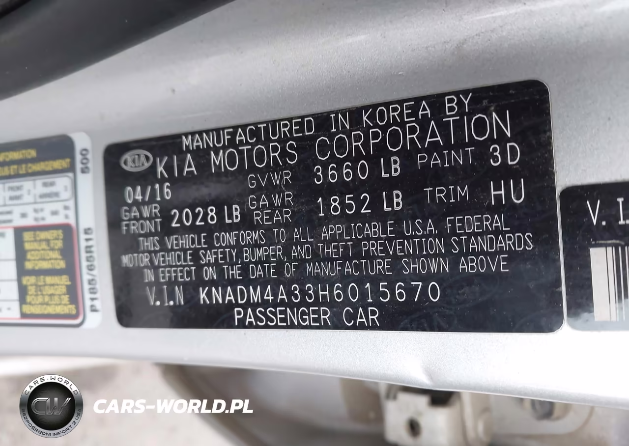 2017 Kia Rio Lx VIN:KNADM4A33H6015670 - 9