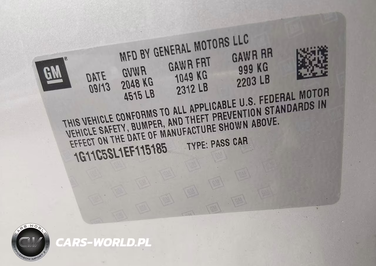 2014 Chevrolet Malibu 1Lt VIN:1G11C5SL1EF115185 - 9