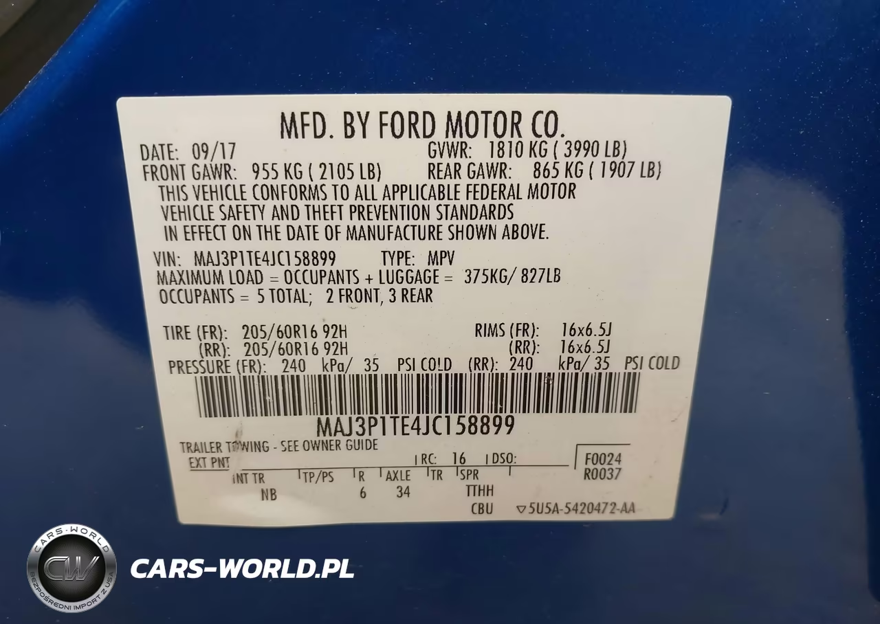 2018 Ford Ecosport Se VIN:MAJ3P1TE4JC158899 - 9