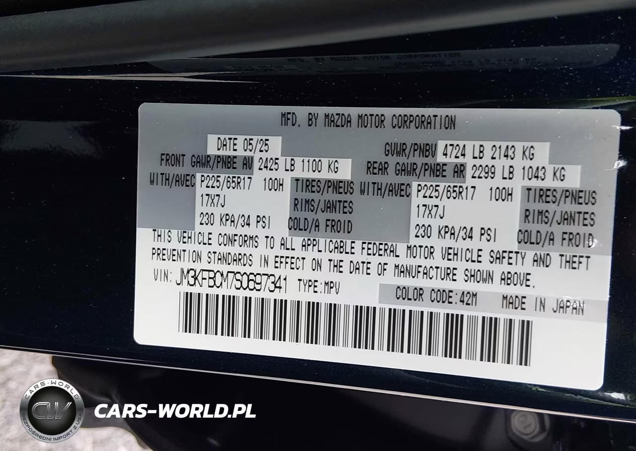 2025 Mazda Cx-5 2.5 S Preferred VIN:JM3KFBCM7S0697341 - 9