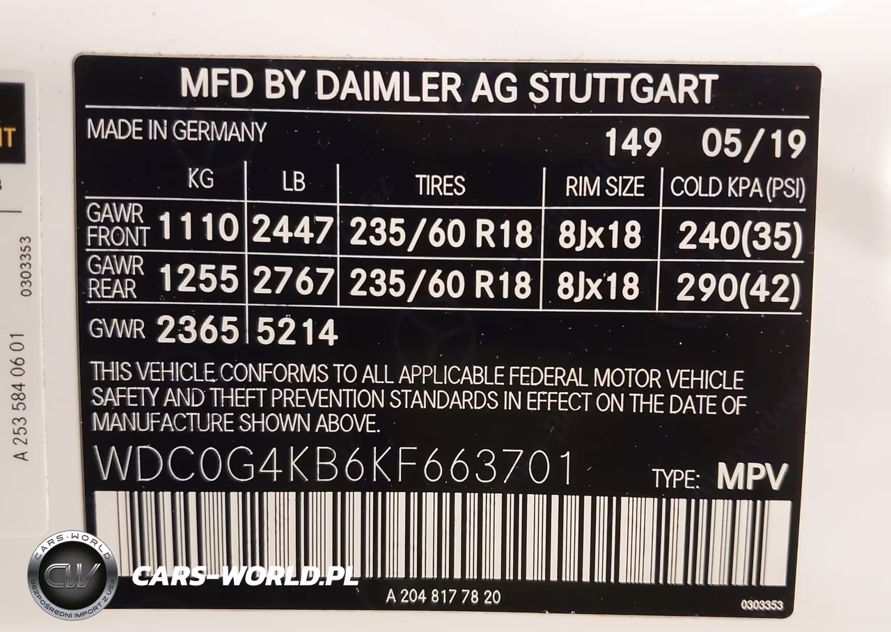 2019 Mercedes-Benz Glc 300 4Matic VIN:WDC0G4KB6KF663701 - 9