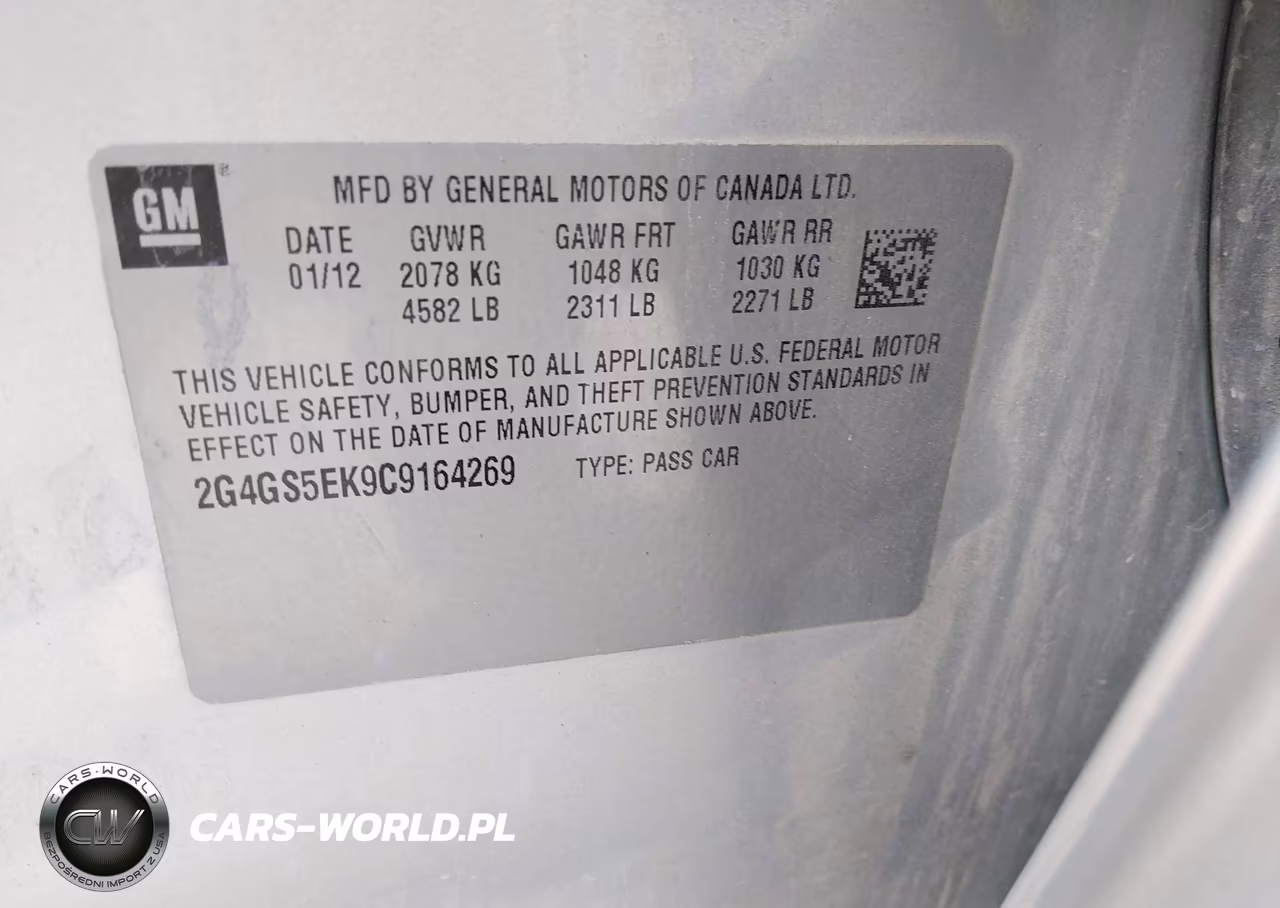 2012 Buick Regal Premium 1 VIN:2G4GS5EK9C9164269 - 9