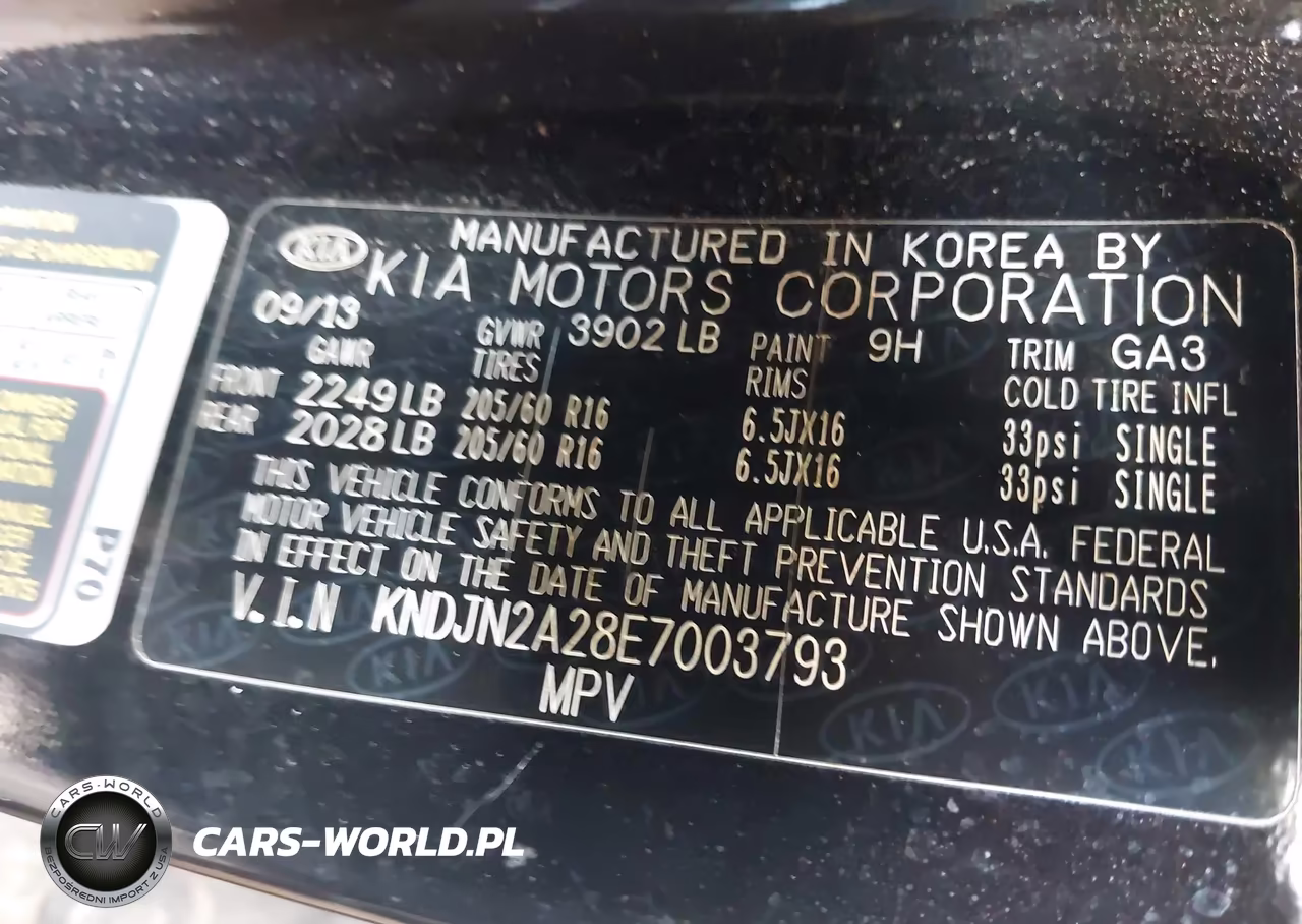 2014 Kia Soul VIN:KNDJN2A28E7003793 - 9
