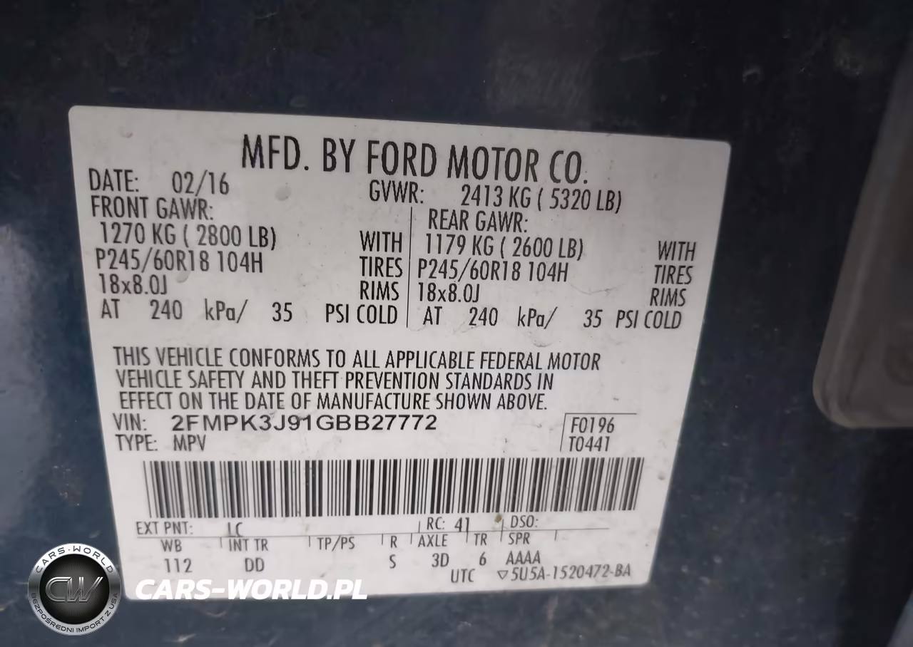 2016 Ford Edge Sel VIN:2FMPK3J91GBB27772 - 9